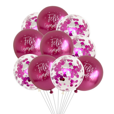 10gab 12 collu hroma metāla lateksa baloni daudz laimes dzimšanas dienā ar drukātu rakstu balons hēlija metāla globos dzimšanas dienas svinību dekorācijas