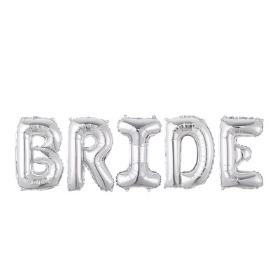 1 buc. 30 inch litera de mireasă balon din folie de aur roz, argintiu, aur, decorare nuntă, propunere de Ziua Îndrăgostiților, cadou pentru petrecere.