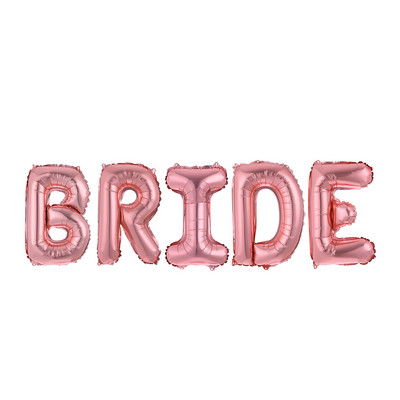 1 buc. 30 inch litera de mireasă balon din folie de aur roz, argintiu, aur, decorare nuntă, propunere de Ziua Îndrăgostiților, cadou pentru petrecere.