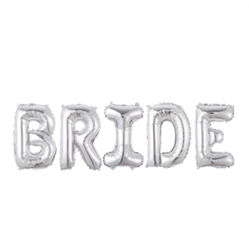 1 buc. 30 inch litera de mireasă balon din folie de aur roz, argintiu, aur, decorare nuntă, propunere de Ziua Îndrăgostiților, cadou pentru petrecere.