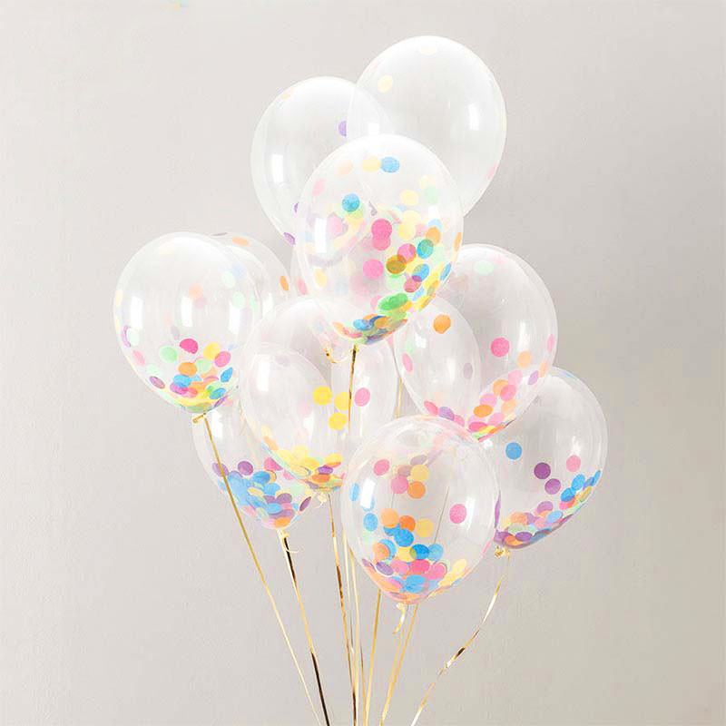 20db 12 hüvelykes szivárványos konfetti lufi fagylalt vegyes színű léggömb esküvői évfordulós dekoráció születésnapi parti babazuhany