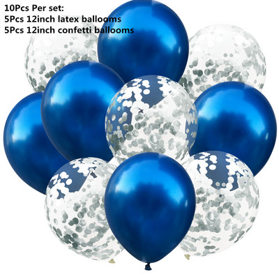 10/14 buc. Baloane metalice amestecate inimă stea auriu confetti baloane petrecere de aniversare decorați copii adulți bile de aer globuri de nuntă