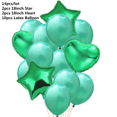 10/14 buc. Baloane metalice amestecate inimă stea auriu confetti baloane petrecere de aniversare decorați copii adulți bile de aer globuri de nuntă