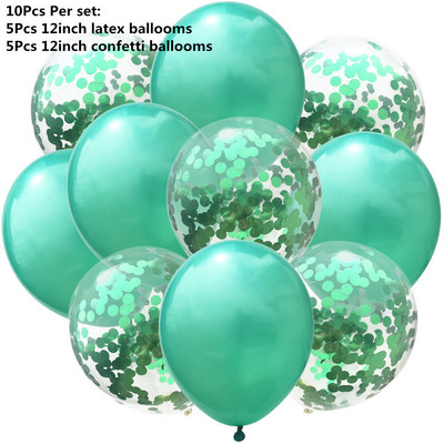 10/14 buc. Baloane metalice amestecate inimă stea auriu confetti baloane petrecere de aniversare decorați copii adulți bile de aer globuri de nuntă