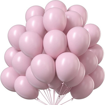 Μπαλόνια από λάτεξ Macaron 12 ιντσών Μπαλόνια με παστέλ ροζ χρώμα Διακοσμήσεις για πάρτι γενεθλίων γάμου Baby Shower Παιδικά παιχνίδια Μπάλες ηλίου