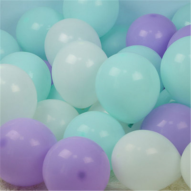 30gab 5/10/12 collu Macaron balons Mermaid krāsains lateksa baloni dzimšanas dienas ballīte Ziemassvētku kāzu dekorācija bērnu dušas balons