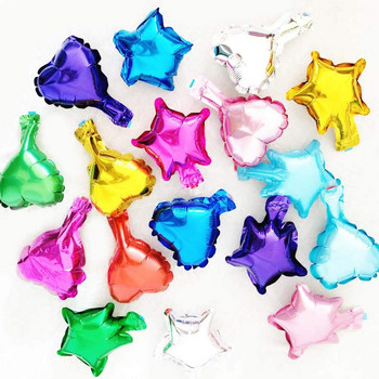 50 τεμ. 5 ιντσών Foil Star Balloons Heart balloon Στολισμός γάμου Ασημί Χρυσή καρδιά Μπαλόνια Γενέθλια Baby Shower Γάμος