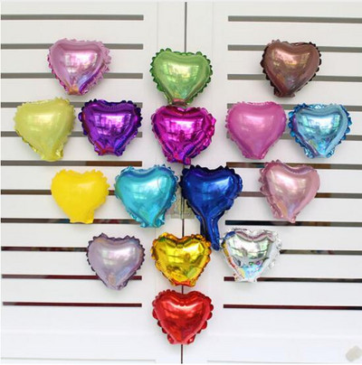 50 τεμ. 5 ιντσών Foil Star Balloons Heart balloon Στολισμός γάμου Ασημί Χρυσή καρδιά Μπαλόνια Γενέθλια Baby Shower Γάμος