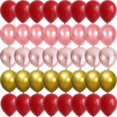 40/20 τεμ. 10 ιντσών Ρόδι κόκκινο κομφετί λατέξ μπαλόνια γάμου Globos Γενέθλια του Αγίου Βαλεντίνου Σπίτι Πρωτοχρονιάτικο πάρτι