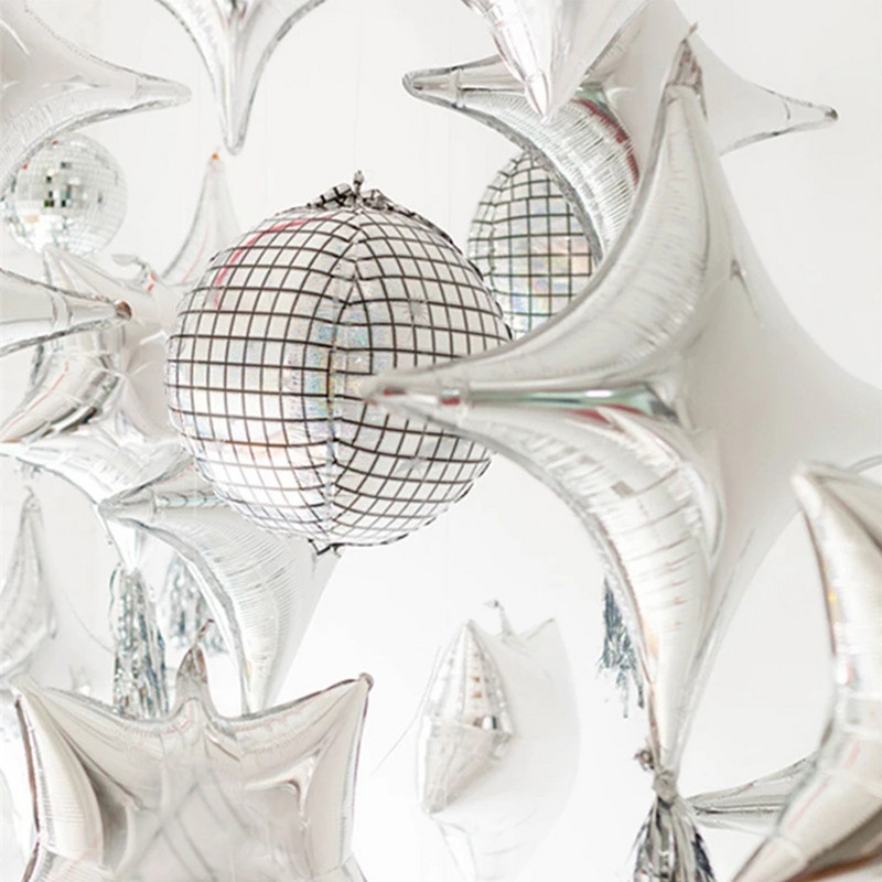 10/26 inch, multicolore, cu patru colțuri, baloane din folie cu stele Baby Shower, petrecere de aniversare, decorare de nuntă, stele gonflabile, decor acasă