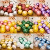 20 τμχ Μείγμα 10 ιντσών Χρυσό Ασημί Κόκκινο Μεταλλικό Γυαλιστερό Μεταλλικό Πέρλες Λάτεξ Μπαλόνια Διακόσμηση γάμου Ματ Globos Διακοσμήσεις για πάρτι γενεθλίων