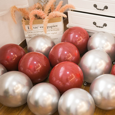 20 τμχ Μείγμα 10 ιντσών Χρυσό Ασημί Κόκκινο Μεταλλικό Γυαλιστερό Μεταλλικό Πέρλες Λάτεξ Μπαλόνια Διακόσμηση γάμου Ματ Globos Διακοσμήσεις για πάρτι γενεθλίων