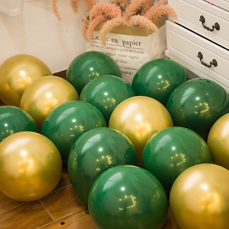 20 de bucăți 10 inch amestec auriu argintiu roșu metal lucios metal perlat baloane din latex decor nuntă globuri mat decorațiuni pentru petreceri