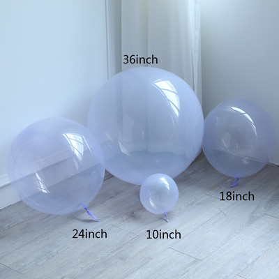 10/18/24/36 collu apaļi kristāla burbuļu baloni varavīksnes caurspīdīgi Bobo dzimšanas dienas ballītes dekori Kāzu vasaras gaisa hēlijs