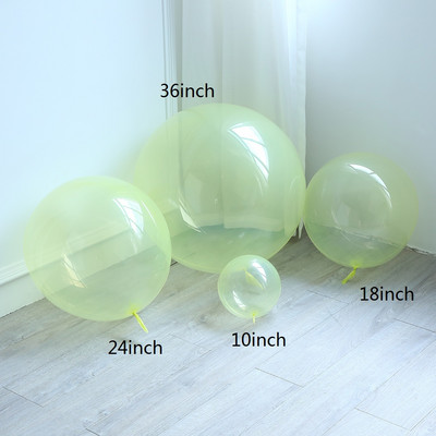 10/18/24/36 collu apaļi kristāla burbuļu baloni varavīksnes caurspīdīgi Bobo dzimšanas dienas ballītes dekori Kāzu vasaras gaisa hēlijs