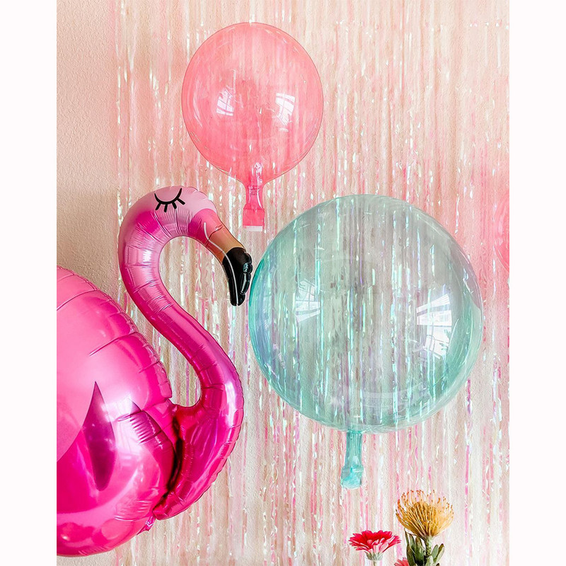 10/18/24/36 collu apaļi kristāla burbuļu baloni varavīksnes caurspīdīgi Bobo dzimšanas dienas ballītes dekori Kāzu vasaras gaisa hēlijs