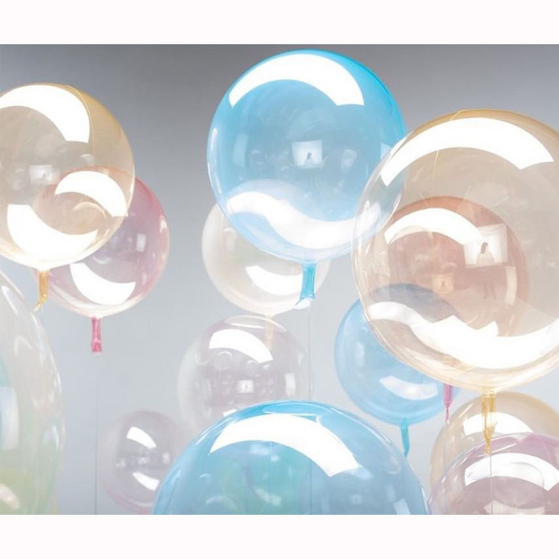 10/18/24/36 collu apaļi kristāla burbuļu baloni varavīksnes caurspīdīgi Bobo dzimšanas dienas ballītes dekori Kāzu vasaras gaisa hēlijs