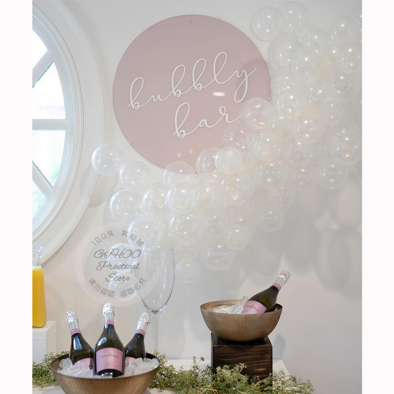 5/10/12/18/36 hüvelykes átlátszó latex léggömbök átlátszó léggömbök esküvői parti babazuhany dekoráció felfújható léggömbök