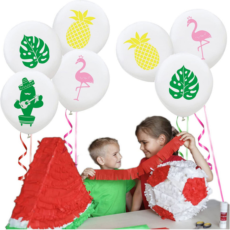 20 TK troopiline lateks õhupall Hawaii Luau peokaunistus Flamingo Ananass Suvine Rannabasseini Sünnipäeva Baby Shower Peo teened