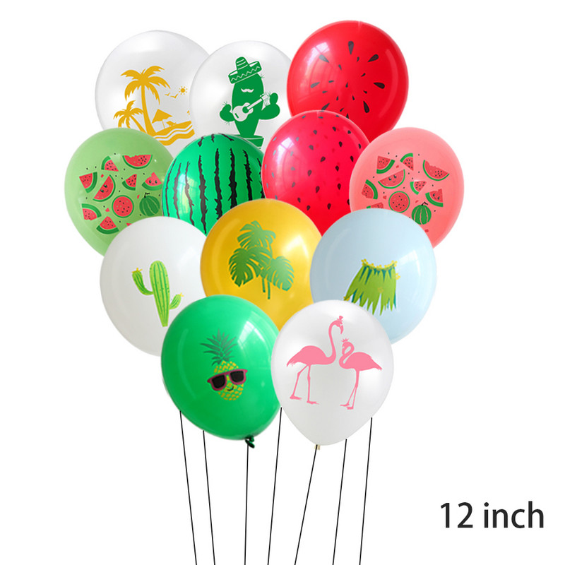 20 TK troopiline lateks õhupall Hawaii Luau peokaunistus Flamingo Ananass Suvine Rannabasseini Sünnipäeva Baby Shower Peo teened