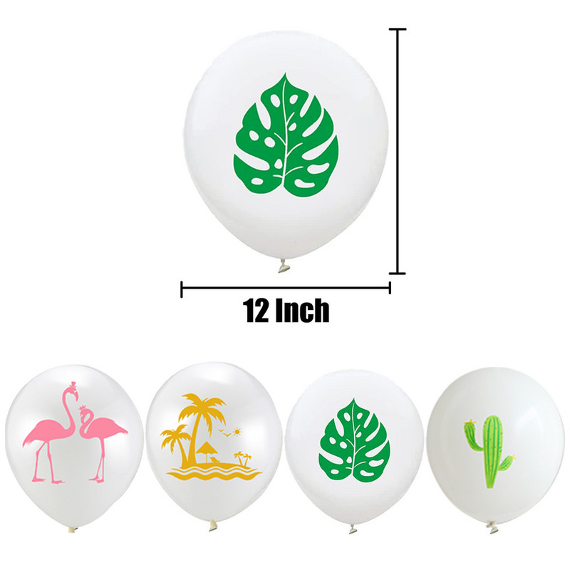 20 TK troopiline lateks õhupall Hawaii Luau peokaunistus Flamingo Ananass Suvine Rannabasseini Sünnipäeva Baby Shower Peo teened