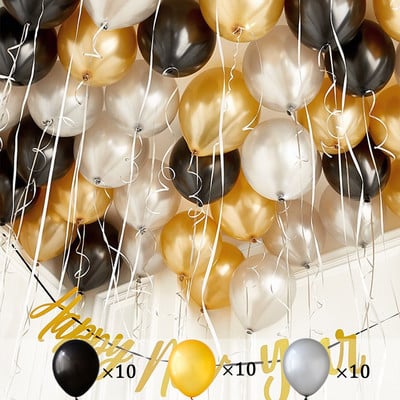 30 buc/lot 10 inch, metal, albastru, albastru, crom, argint, baloane pentru petrecere de aniversare, decorare de nunta, balon de jucărie pentru copii, bile cu aer Globo