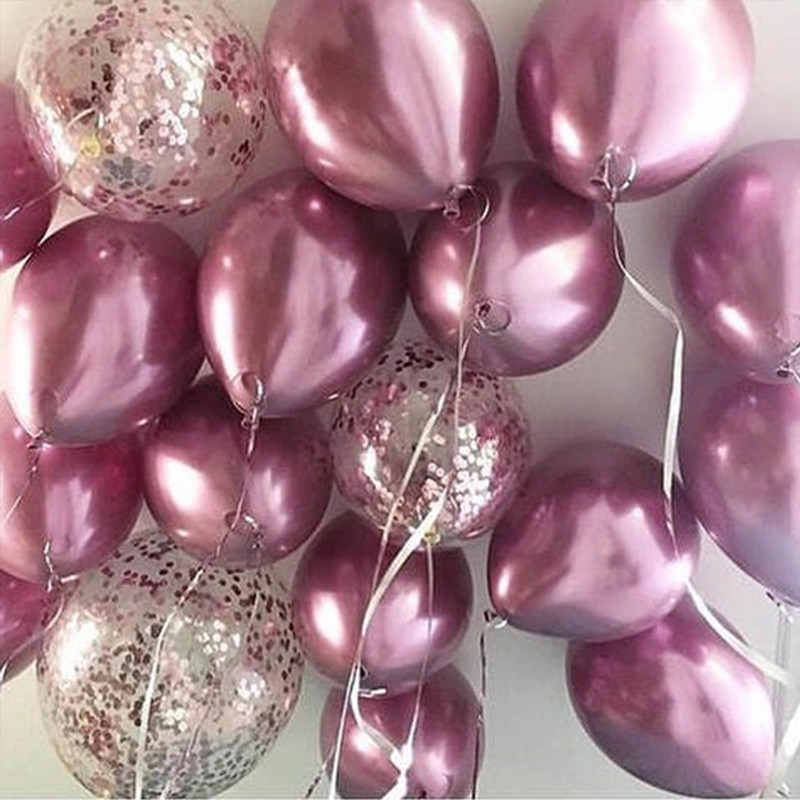 30 buc/lot 10 inch, metal, albastru, albastru, crom, argint, baloane pentru petrecere de aniversare, decorare de nunta, balon de jucărie pentru copii, bile cu aer Globo