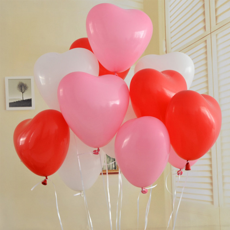 20/30/50 tk 10-tolline punane roosa valge armastussüda lateksist õhupallid Pulmapakkumine sõbrapäeva sünnipäevapeo ruumikaunistused
