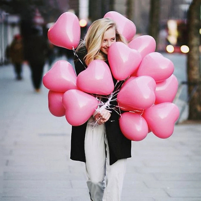 20/30/50 tk 10-tolline punane roosa valge armastussüda lateksist õhupallid Pulmapakkumine sõbrapäeva sünnipäevapeo ruumikaunistused