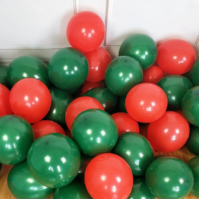 30gab Priecīgus Ziemassvētkus Lateksa Balons Ziemassvētku Dekorācija Ziemassvētku vecītis Sarkans Zaļš Balons Piepūšams Gaisa Globos Svētku ballītes dekors