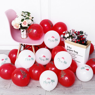 30gab Priecīgus Ziemassvētkus Lateksa Balons Ziemassvētku Dekorācija Ziemassvētku vecītis Sarkans Zaļš Balons Piepūšams Gaisa Globos Svētku ballītes dekors