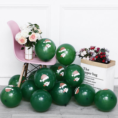 30gab Priecīgus Ziemassvētkus Lateksa Balons Ziemassvētku Dekorācija Ziemassvētku vecītis Sarkans Zaļš Balons Piepūšams Gaisa Globos Svētku ballītes dekors