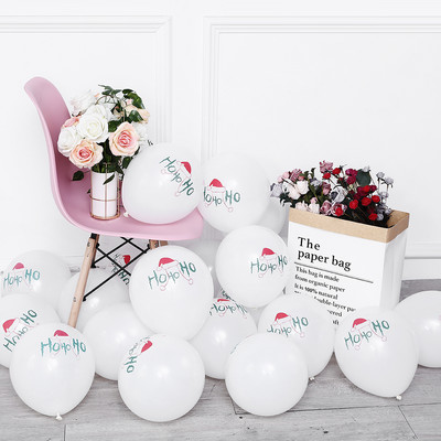 30gab Priecīgus Ziemassvētkus Lateksa Balons Ziemassvētku Dekorācija Ziemassvētku vecītis Sarkans Zaļš Balons Piepūšams Gaisa Globos Svētku ballītes dekors