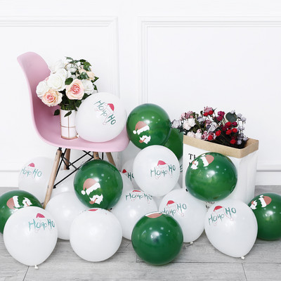 30gab Priecīgus Ziemassvētkus Lateksa Balons Ziemassvētku Dekorācija Ziemassvētku vecītis Sarkans Zaļš Balons Piepūšams Gaisa Globos Svētku ballītes dekors