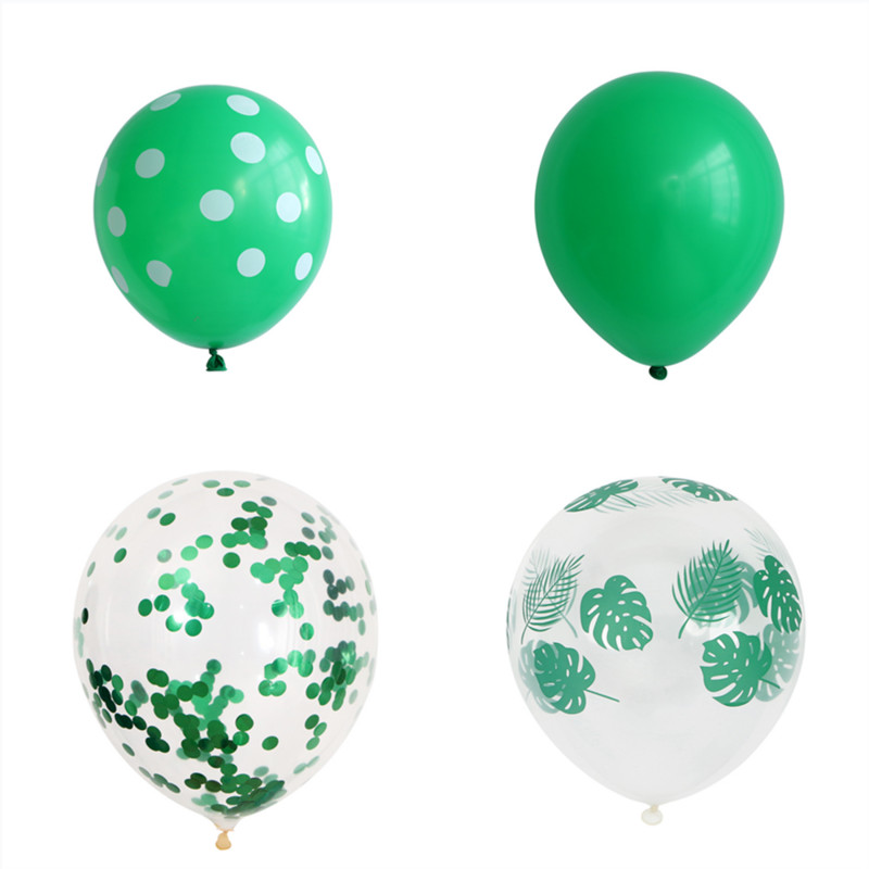 6 gab./zaļo lapu komplekts bruņurupuča muguras lapu balons 30 collu digitālais balons pavasara zaļās tēmas dzimšanas dienas svinību dekorēšanai