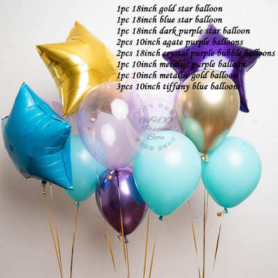 1 set amestec de baloane metalice inimă stea aur confetti baloane decorare petrecere de aniversare copii adulți bile de aer Globos decor nuntă