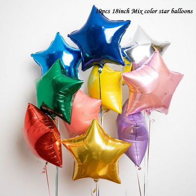 1 set amestec de baloane metalice inimă stea aur confetti baloane decorare petrecere de aniversare copii adulți bile de aer Globos decor nuntă