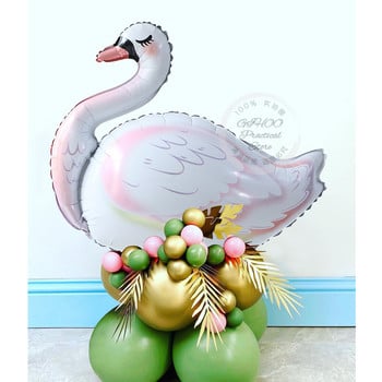 1 σετ Flamingo Foil Balloon 10inch Avocado Green Latex Balloons Hawaiian Tropical Summer Party Supplies Διακόσμηση πάρτι γενεθλίων