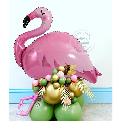 1 komplekts Flamingo folijas balons 10 collu avokado zaļš lateksa baloni Havaju tropu vasaras ballīšu piederumi dzimšanas dienas ballītes dekors