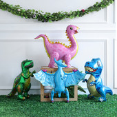 1 kom. Veliki 4D sastavljeni baloni od folije hodajućih dinosaura Jurski svijet Životinje iz džungle Rođendanski ukrasi za dječje zabave Dječačka igračka