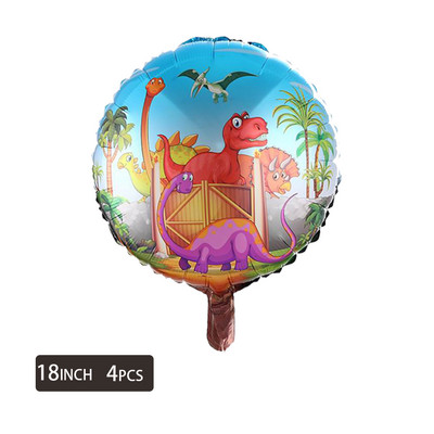 1 kom. Veliki 4D sastavljeni baloni od folije hodajućih dinosaura Jurski svijet Životinje iz džungle Rođendanski ukrasi za dječje zabave Dječačka igračka