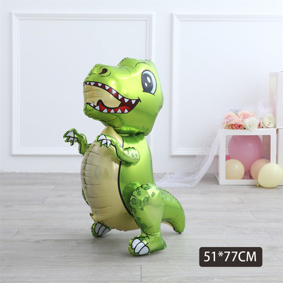 1 kom. Veliki 4D sastavljeni baloni od folije hodajućih dinosaura Jurski svijet Životinje iz džungle Rođendanski ukrasi za dječje zabave Dječačka igračka