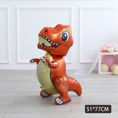 1 kom. Veliki 4D sastavljeni baloni od folije hodajućih dinosaura Jurski svijet Životinje iz džungle Rođendanski ukrasi za dječje zabave Dječačka igračka