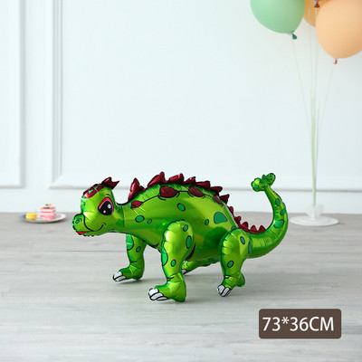 1 kom. Veliki 4D sastavljeni baloni od folije hodajućih dinosaura Jurski svijet Životinje iz džungle Rođendanski ukrasi za dječje zabave Dječačka igračka