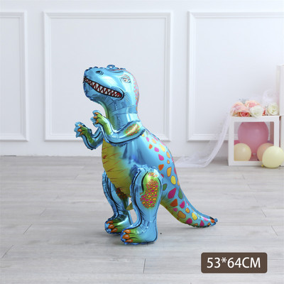 1 kom. Veliki 4D sastavljeni baloni od folije hodajućih dinosaura Jurski svijet Životinje iz džungle Rođendanski ukrasi za dječje zabave Dječačka igračka