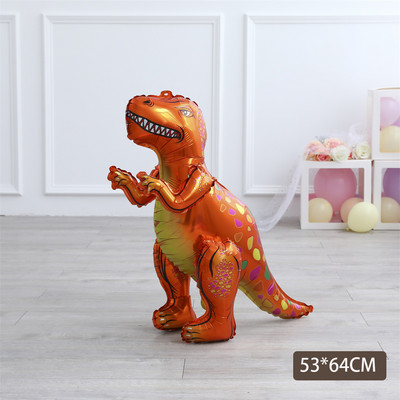 1 kom. Veliki 4D sastavljeni baloni od folije hodajućih dinosaura Jurski svijet Životinje iz džungle Rođendanski ukrasi za dječje zabave Dječačka igračka