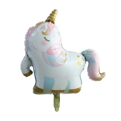 7gab. Sleeping Unicorn Baloni Rainbow Gradient 32 collas Numurs 1 2 3 4 5. Zēna un meitenes dzimšanas dienas ballīte Baby Shower Decor Globos