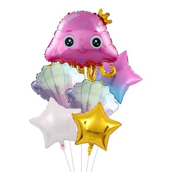 6 τμχ Under Sea Ocean World Balloons Animal Jellyfish Octopus Sea Party Theme Παιδικό πάρτι γενεθλίων Διακόσμηση για ντους μωρού