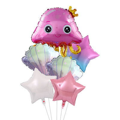 6 τμχ Under Sea Ocean World Balloons Animal Jellyfish Octopus Sea Party Theme Παιδικό πάρτι γενεθλίων Διακόσμηση για ντους μωρού