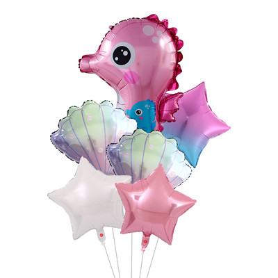 6 τμχ Under Sea Ocean World Balloons Animal Jellyfish Octopus Sea Party Theme Παιδικό πάρτι γενεθλίων Διακόσμηση για ντους μωρού